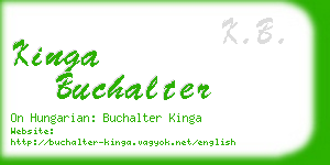 kinga buchalter business card